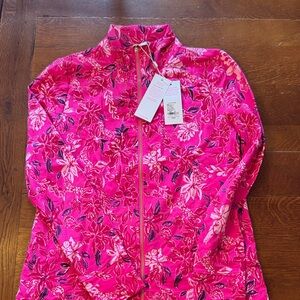 Lily Pulitzer NWT Leona Zip up Floral Pink Women's Jacket